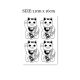 Flower Arm Girl TATTOO X274 New Lucky Cat Lucky Cat Tattoo Stickers 4 pieces per sheet