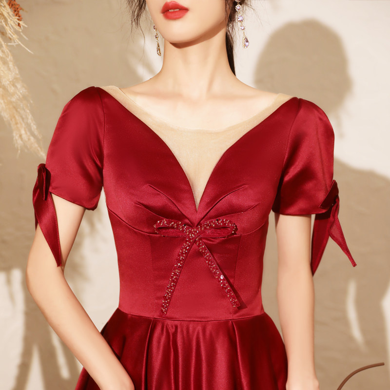 红色婚纱新娘2020新款气质大气高端 豪满庭婚纱