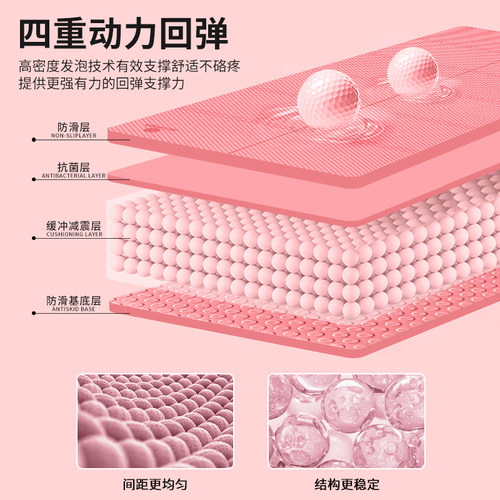 艾米达可折叠瑜伽垫便携午睡午休垫儿童地垫家用防滑健身加厚垫子-图1