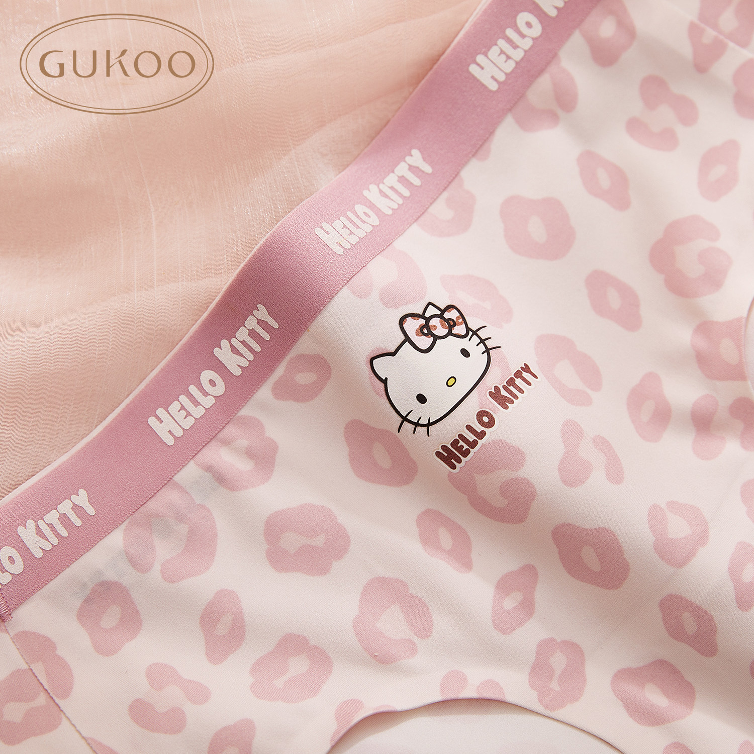 Gukoo/果壳内裤新款Hellokitty系列甜美纯棉档底少女内裤多条装,淘宝优惠券,粉丝福利购,淘宝优惠卷