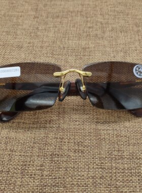 高级纯天然无框切边清凉太阳镜