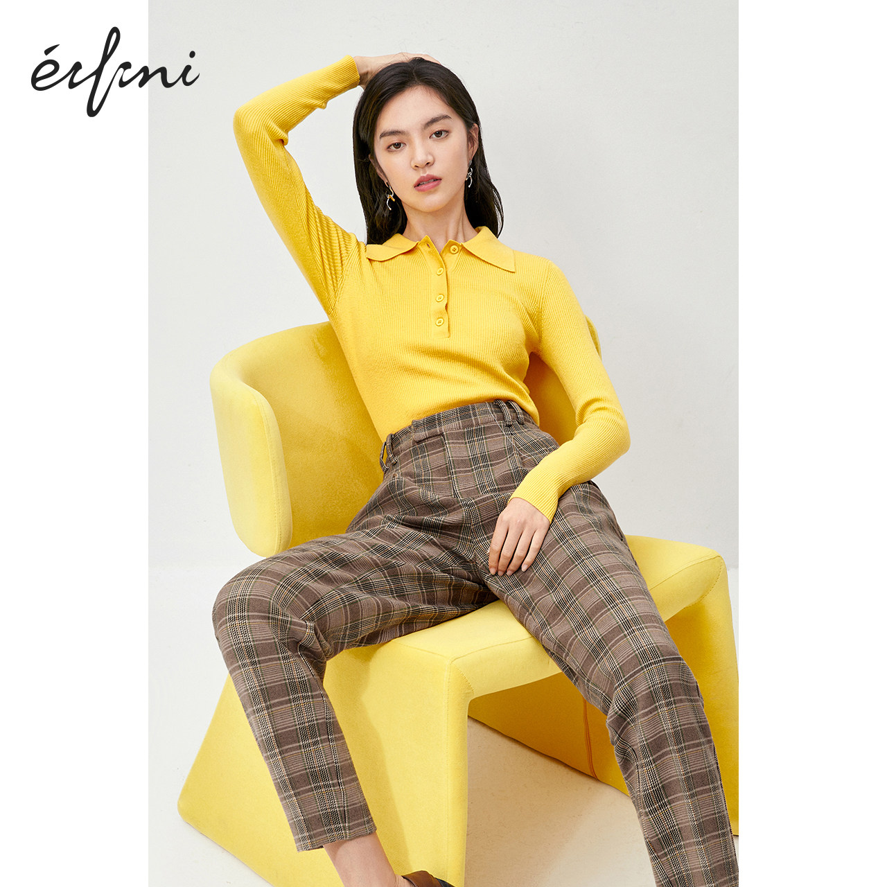 伊芙丽早秋2020年秋冬装新款针织衫 伊芙丽旗舰毛针织衫