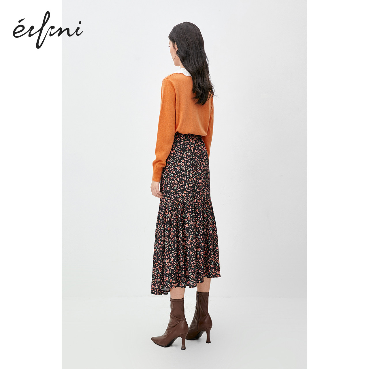 伊芙丽早秋2020秋冬装女士长袖毛衣 伊芙丽旗舰毛针织衫