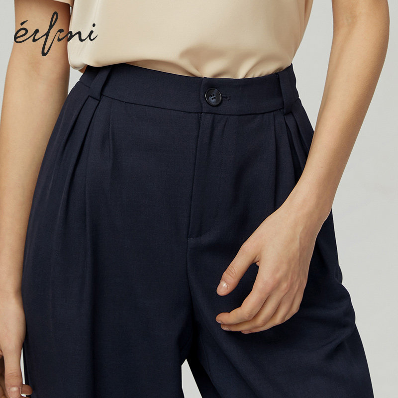 【商场同款】伊芙丽2020新款高腰裤 伊芙丽旗舰休闲裤