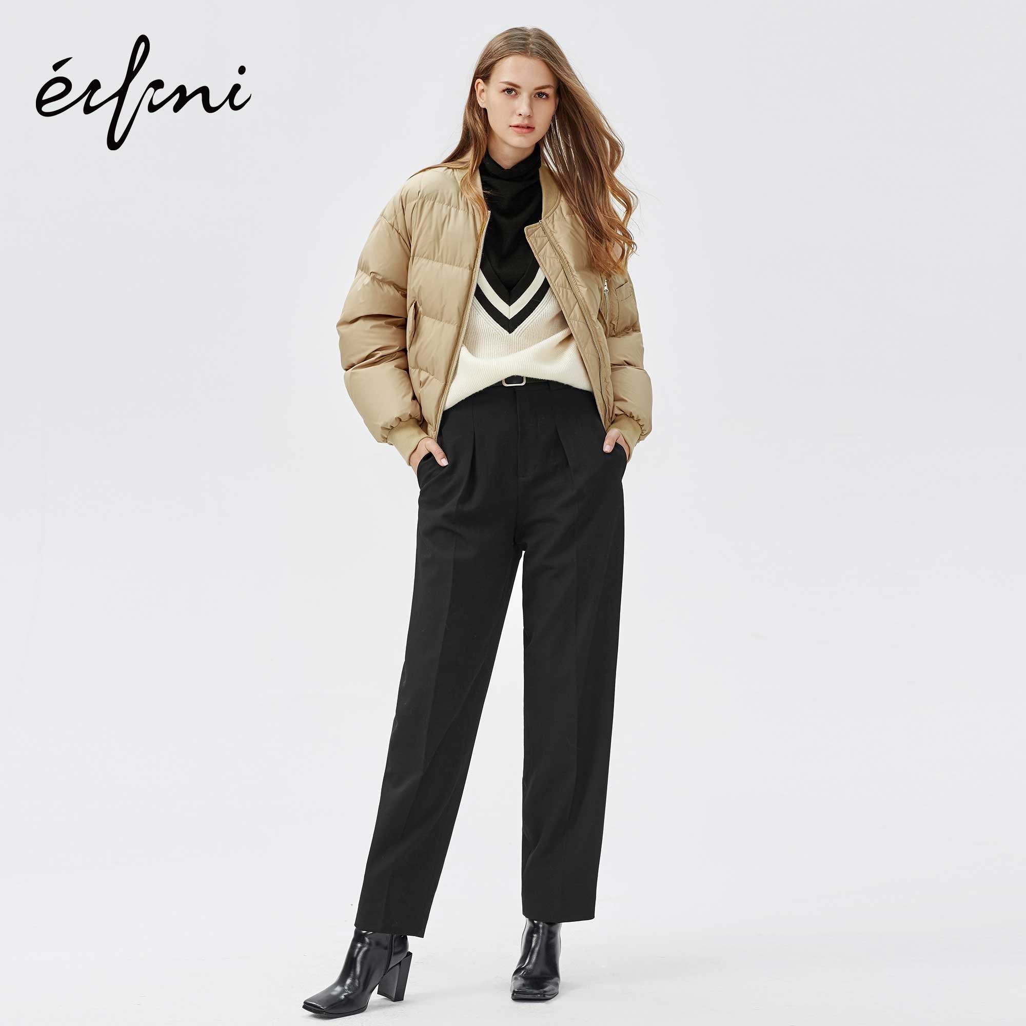 伊芙丽羽绒新款时尚宽松加厚羽绒服 伊芙丽旗舰羽绒服