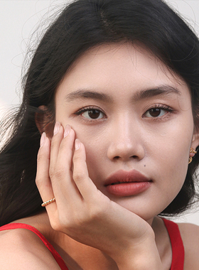 黎贝卡法式麻花纯银戒指指环