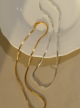 轻奢高级感长款项链毛衣链蛇骨链