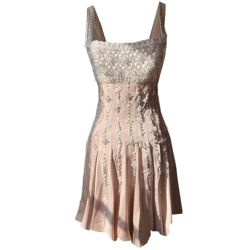 现货宴会晚礼服裙女2024新款名媛气质轻奢小众高端高级质感主持人,淘宝优惠券,粉丝福利购,淘宝优惠卷