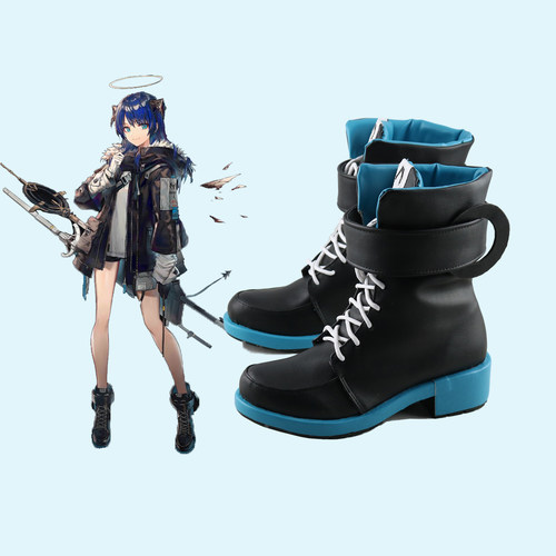 明日方舟 莫斯提马cos鞋定制 动漫Cosplay女靴持看图制作 - 图2