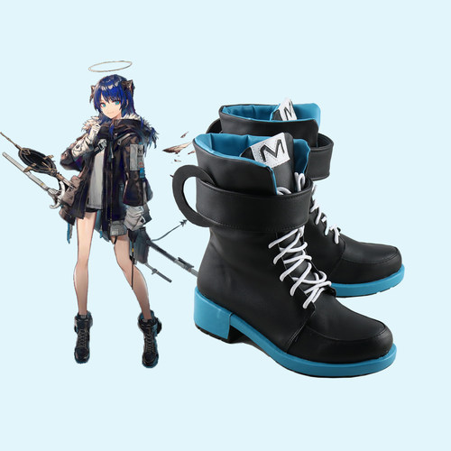 明日方舟 莫斯提马cos鞋定制 动漫Cosplay女靴持看图制作 - 图0
