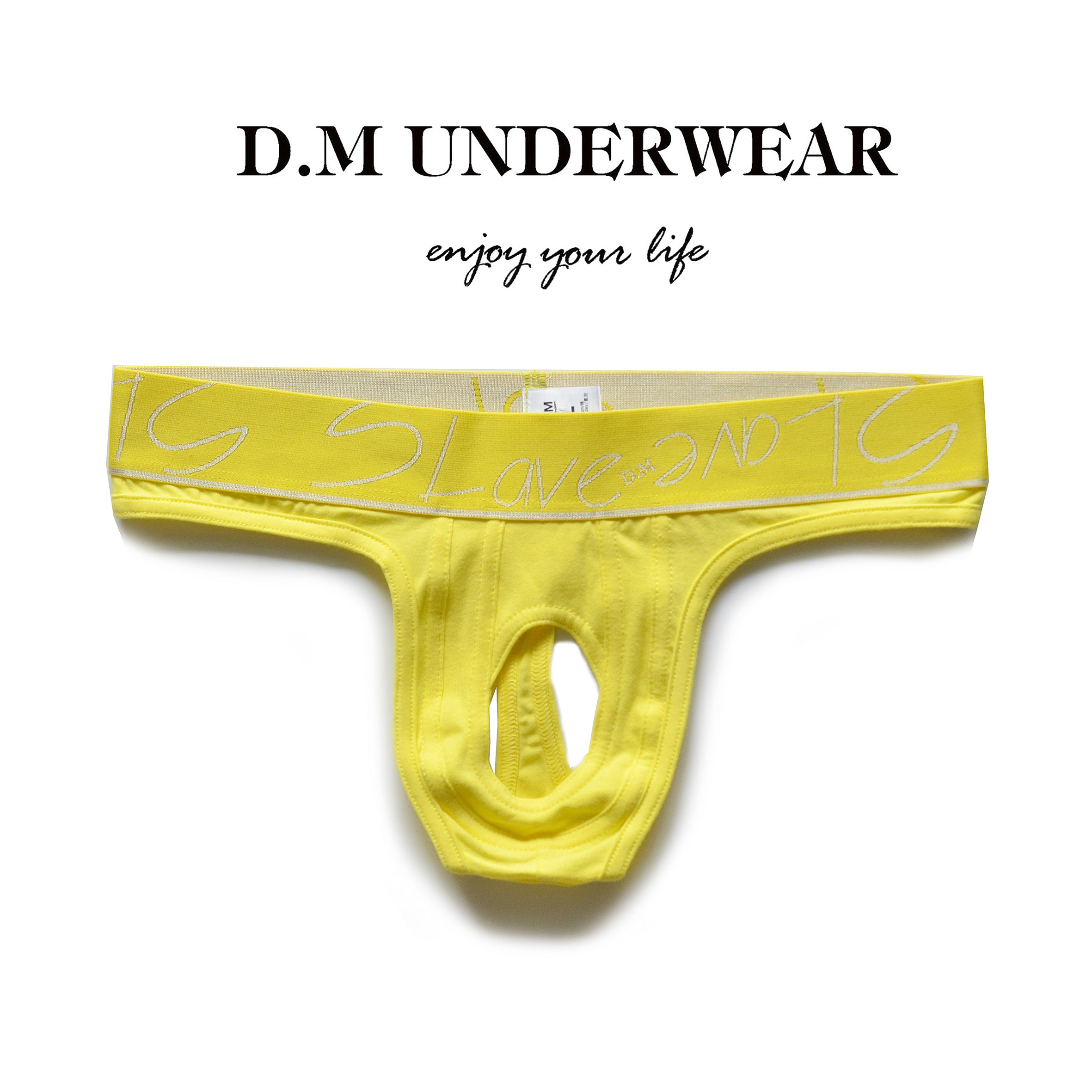 D.M男内裤个性吊环镂空丁字裤单丁T字带洞潮紧身棉情趣诱惑10性感,淘宝优惠券,粉丝福利购,淘宝优惠卷