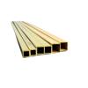 Brass Square Tube Brass Hollow Flat Tube DIY Jewelry Material Metal Brass Accessories Model Making Supplies