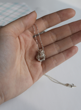 【缠绕】手工纯银项链轻奢简约高级感小众设计情人节情侣项链送礼