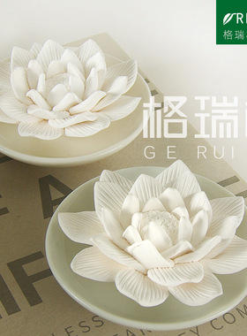 陶瓷手工捏花 香薰香氛挥发器 家居装饰摆件 跨境货源