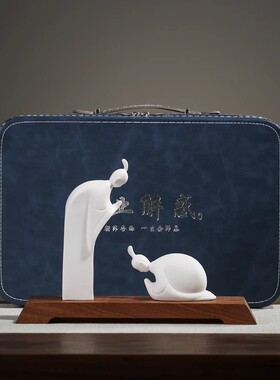 传承尊师摆件创意无相白瓷家居客厅书房装饰品陶瓷工艺教师节礼品