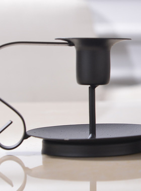 欧式铁艺餐桌烛台 婚庆烛台亚马逊跨境小家居摆件 杆蜡座家用