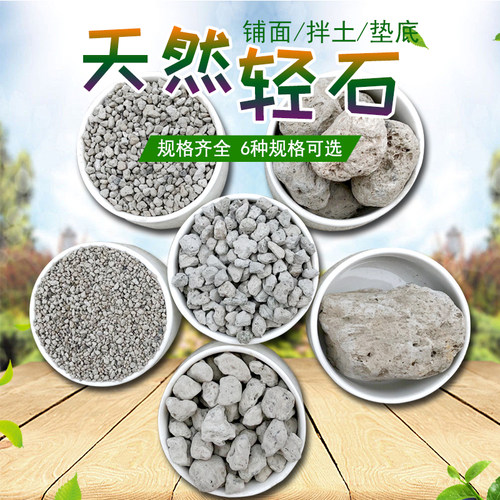 水陆缸造景材料轻石 水族铺面石多肉植物铺面垫底 轻石浮石颗粒土 - 图1