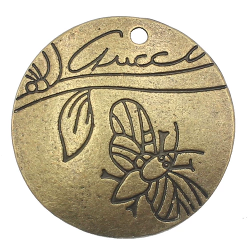 Ретро аксессуар, аксессуары, браслет из бисера ручной работы, подвеска, в цветочек