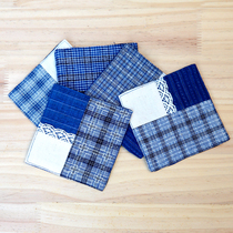 Parquet cup cushion cup cushion tea cup cushion tea art cushion tea mat teapot cushion