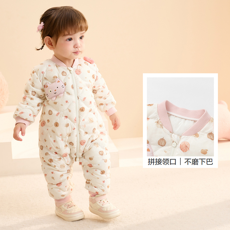 巴拉巴拉童装婴儿羽绒服连体衣宝宝男女童童装保暖造型萌趣时尚萌 - 图2