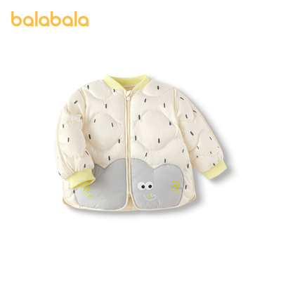 巴拉巴拉羽绒服女童无缝保暖外套