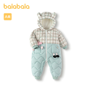 巴拉巴拉童装婴儿连体衣羽绒服