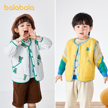 (sky cat U first) Balabala Childrens waistcoat Baby waistcoat Boy autumn winter girl baby vest child clothing