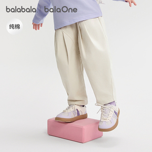 巴拉巴拉宝宝长裤纯棉裤子女童2026春