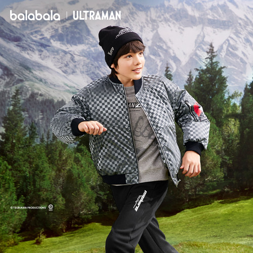 【奥特曼IP】巴拉巴拉童装儿童羽绒服男童秋冬外套中大童时尚潮酷 - 图2