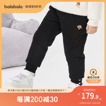 (Mall the same section) Balabala baby pants autumn winter 2023 new children soft and warm girl pants