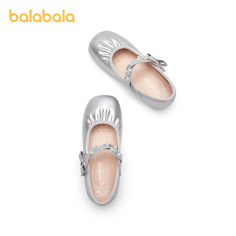 巴拉巴拉童鞋女童公主鞋2025新春秋儿童表演鞋小皮鞋皮鞋甜美鞋子 - 图3