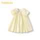 巴拉巴拉童装儿童连衣裙宝宝女童A字裙甜美可爱雪纺裙夏裙子翻领