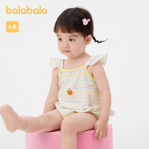 巴拉巴拉 Детский комбинезон для новорожденных, боди, летняя мягкая комфортная летняя одежда