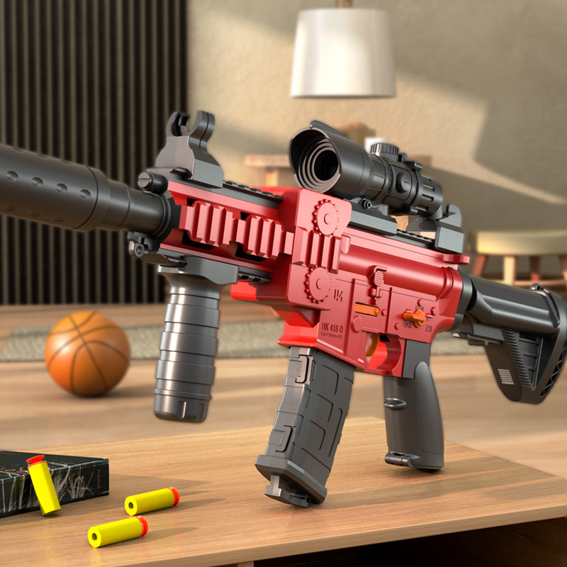 m416电动连发软弹枪小男孩子弹小枪 迪露母婴电动玩具枪