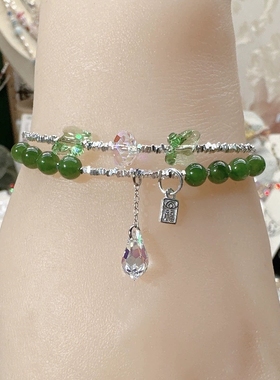 女士碧玉手链时尚气质