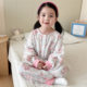 Pijama infantil de una pieza de gasa de doble capa de puro algodón, estilos de primavera y otoño para niños y niñas, saco de dormir con piernas abiertas, protección del vientre y ropa para el hogar resistente al frío