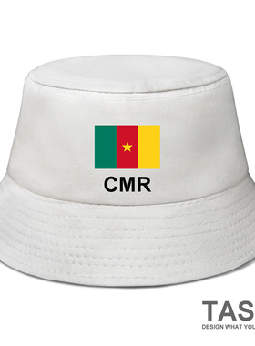 喀麦隆Cameroon国家队帽子渔夫帽遮阳帽男女防晒帽钓鱼帽设 无界