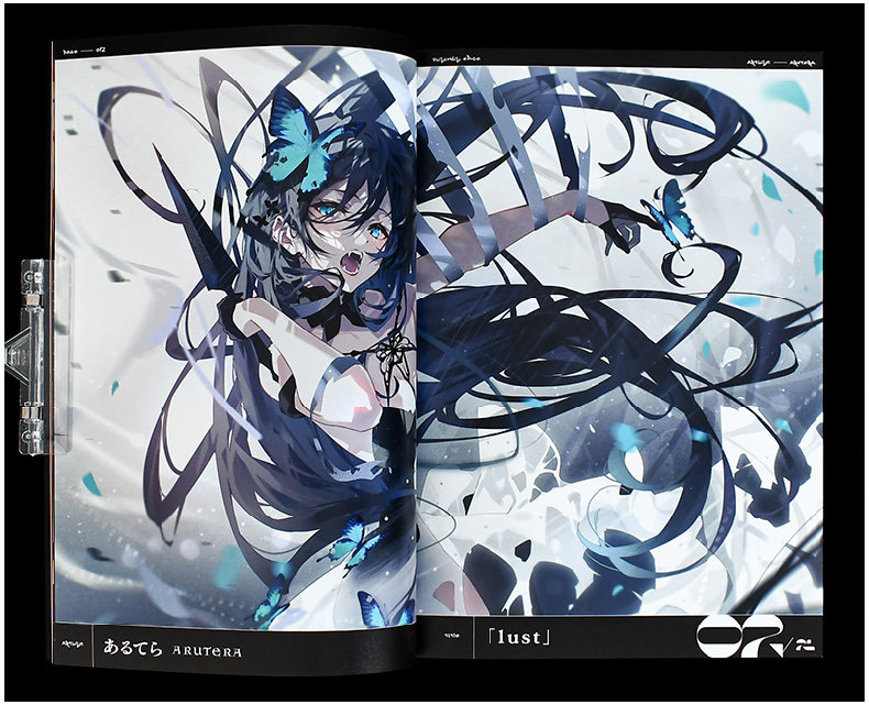 现货 Pixiv插画师作品合集:恶与力 VISIONS EDGE ILLUSTRATORS BOOK 悪と力 秋赤音/望月けい/壺也 P站插画集画册