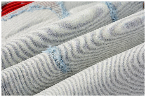 AMR jeans MX1 A米尔美式修身长裤洗水高街破洞紧身男牛仔裤子 - 图2
