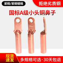 National standard small head copper wiring terminal narrow head wiring terminal DT35 50 70 95120150185240 square