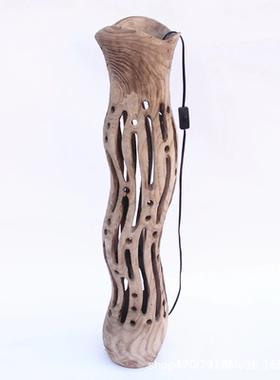 厂家销售专业手工制作镂空原木工艺落地台灯田园温馨民宿装饰灯具