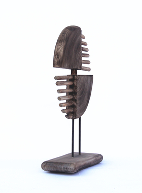 厂家销售原创木质工艺品桌面抽象