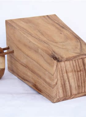 厂家销售原创手工制作胡桃木方形装饰花瓶花器家居桌面摆件工艺品