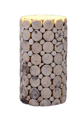 工艺木质民宿餐厅咖啡馆树枝台灯