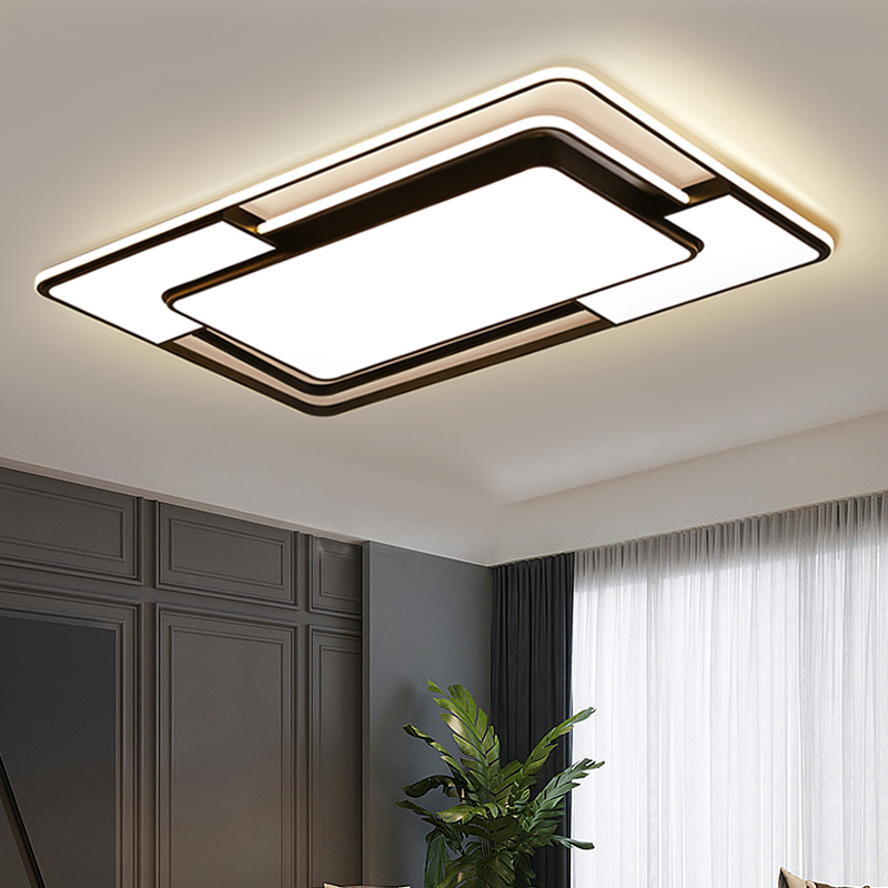 客厅主灯简约现代大气北欧LED吸顶灯长方形家用全屋灯具套餐组合 - 图2