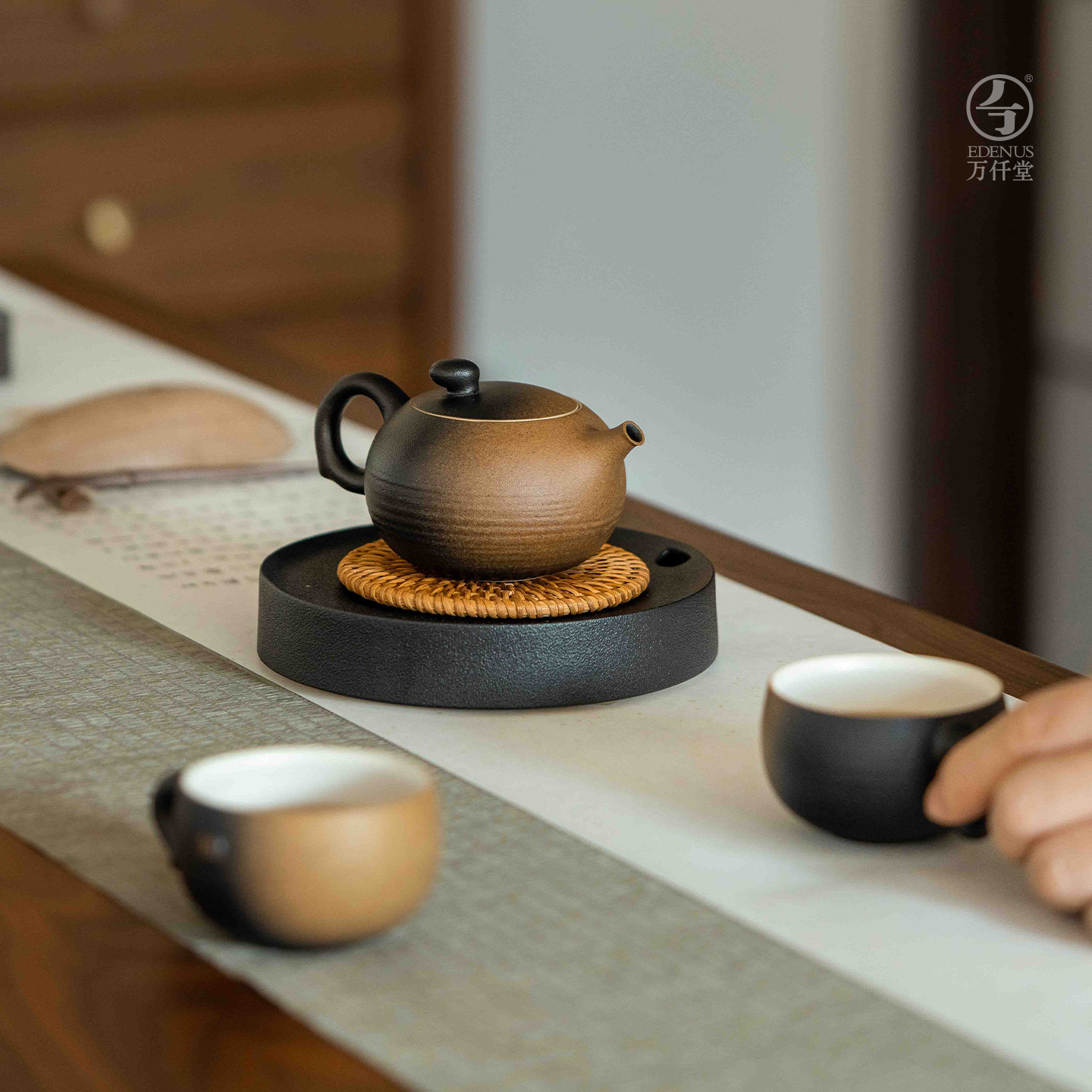 万仟堂茶具套装2025新款家用小茶具套装轻奢高档喝茶茶具万事胜意
