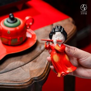 新春版万仟堂唐宫夜宴联名茶道小摆件线香插迷你香插精品茶玩茶宠