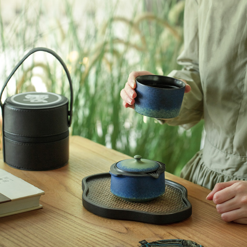 万仟堂茶壶泡茶家用女士小茶壶一人用便携旅行茶具套装天时地利 - 图2