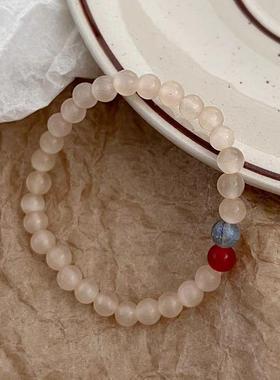 草莓晶手串猫眼石串珠手链