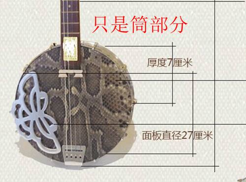 木森乐器店 限时抢购秦琴乐器配件秦琴边助筒换皮维修更换蟒蛇皮 - 图2